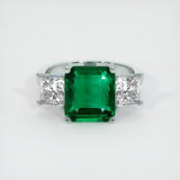 Three Stone Emerald Ring 2.08 Ct., Platinum 950 Preview