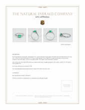 Emerald Ring 0.61 Ct. Platinum 950 Appraisal