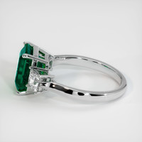 2.85 Ct. Emerald Ring, Platinum 950 4