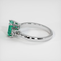 1.09 Ct. Emerald Ring, Platinum 950 4