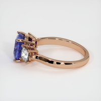 3.00 Ct. Color Change Sapphire Ring, 14K Rose Gold 4