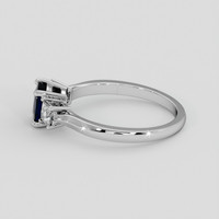 0.95 Ct. Blue Sapphire Ring, Silver 4
