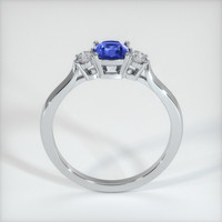 0.62 Ct. Blue Sapphire Ring, 10K White Gold 3