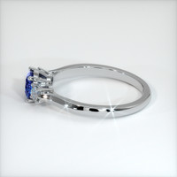 0.62 Ct. Blue Sapphire Ring, 10K White Gold 4