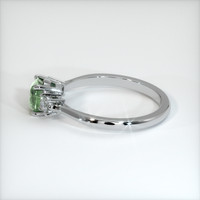 0.89 Ct. Green Sapphire Ring, 10K White Gold 4