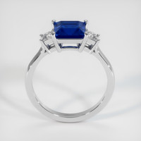 2.02 Ct. Blue Sapphire Ring, 14K White Gold 3