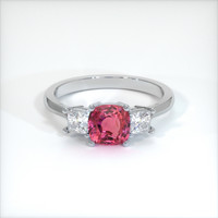 1.34 Ct. Sapphire Ring, 14K White Gold 1
