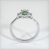 0.89 Ct. Green Sapphire Ring, 14K White Gold 3