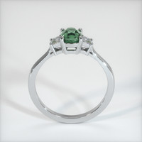 0.90 Ct. Green Sapphire Ring, 14K White Gold 3