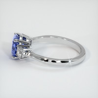 1.46 Ct. Blue Sapphire Ring, 18K White Gold 4