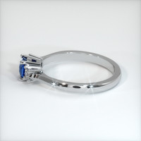 0.71 Ct. Sapphire Ring, 18K White Gold 4