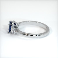 0.95 Ct. Blue Sapphire Ring, 18K White Gold 4