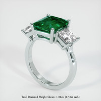 Emerald Ring 2.08 Ct., 18K White Gold Preview