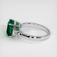 3.01 Ct. Emerald Ring, 18K White Gold 4