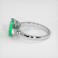 1.18 Ct. Emerald Ring, 18K White Gold 4