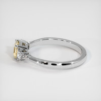 0.88 Ct. Sapphire Ring, 18K White Gold 4