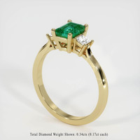Emerald Ring 1.21 Ct. 18K Yellow Gold Preview