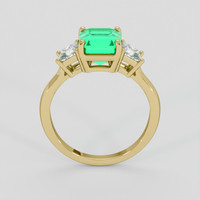1.57 Ct. Emerald Ring, 18K Yellow Gold 3
