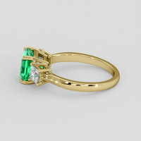 1.57 Ct. Emerald Ring, 18K Yellow Gold 4
