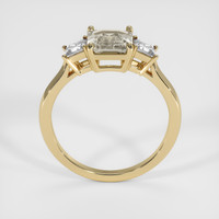 2.00 Ct. Peach Sapphire Ring, 18K Yellow Gold 3