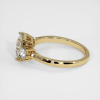 2.00 Ct. Peach Sapphire Ring, 18K Yellow Gold 4