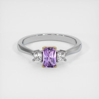 0.61 Ct. Sapphire Ring, 18K Yellow & White 1