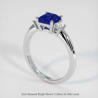 1.57 Ct. Sapphire Ring, Platinum 950 2