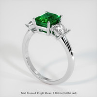 1.76 Ct. Emerald Ring, Platinum 950 2