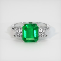 1.98 Ct. Emerald Ring, Platinum 950 1