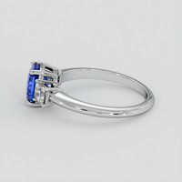 1.66 Ct. Blue Sapphire Ring, 10K White Gold 4