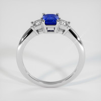 1.01 Ct. Blue Sapphire Ring, 18K White Gold 3