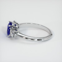 2.00 Ct. Sapphire Ring, 18K White Gold 4