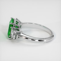 1.98 Ct. Emerald Ring, 18K White Gold 4