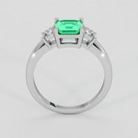 1.03 Ct. Emerald Ring, 18K White Gold 3