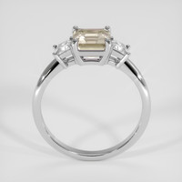 1.27 Ct. Multi Color Tourmaline Ring, 18K White Gold 3