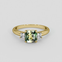 2.31 Ct. Bi Color / Parti Sapphire Ring, 10K Yellow Gold 1