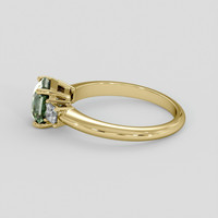 2.31 Ct. Bi Color / Parti Sapphire Ring, 10K Yellow Gold 4