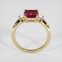 2.72 Ct. Red Rhodolite Garnet Ring, 14K Yellow Gold 3