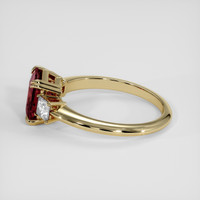 2.72 Ct. Red Rhodolite Garnet Ring, 14K Yellow Gold 4