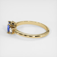 0.75 Ct. Sapphire Ring, 18K Yellow Gold 4