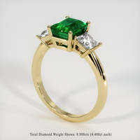 1.76 Ct. Emerald Ring, 18K Yellow Gold 2