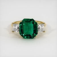 4.85 Ct. Emerald Ring, 18K Yellow Gold 1
