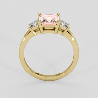 1.12 Ct. Padparadscha Sapphire Ring, 18K Yellow Gold 3
