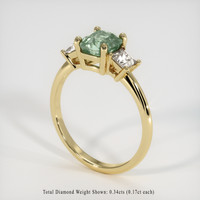 1.06 Ct. Sapphire Ring, 18K Yellow Gold 2