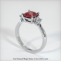 2.00 Ct. Sapphire Ring, Platinum 950 2