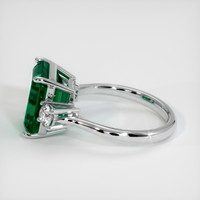 5.09 Ct. Emerald Ring, 18K White Gold 4