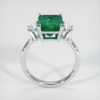 3.05 Ct. Emerald Ring, 18K White Gold 3