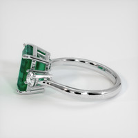 3.05 Ct. Emerald Ring, 18K White Gold 4