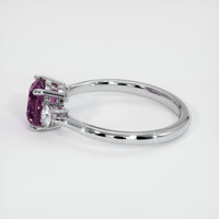 1.37 Ct. Sapphire Ring, 18K White Gold 4