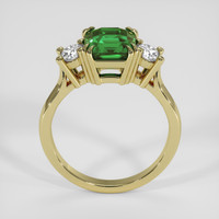 3.17 Ct. Green Sapphire Ring, 14K Yellow Gold 3